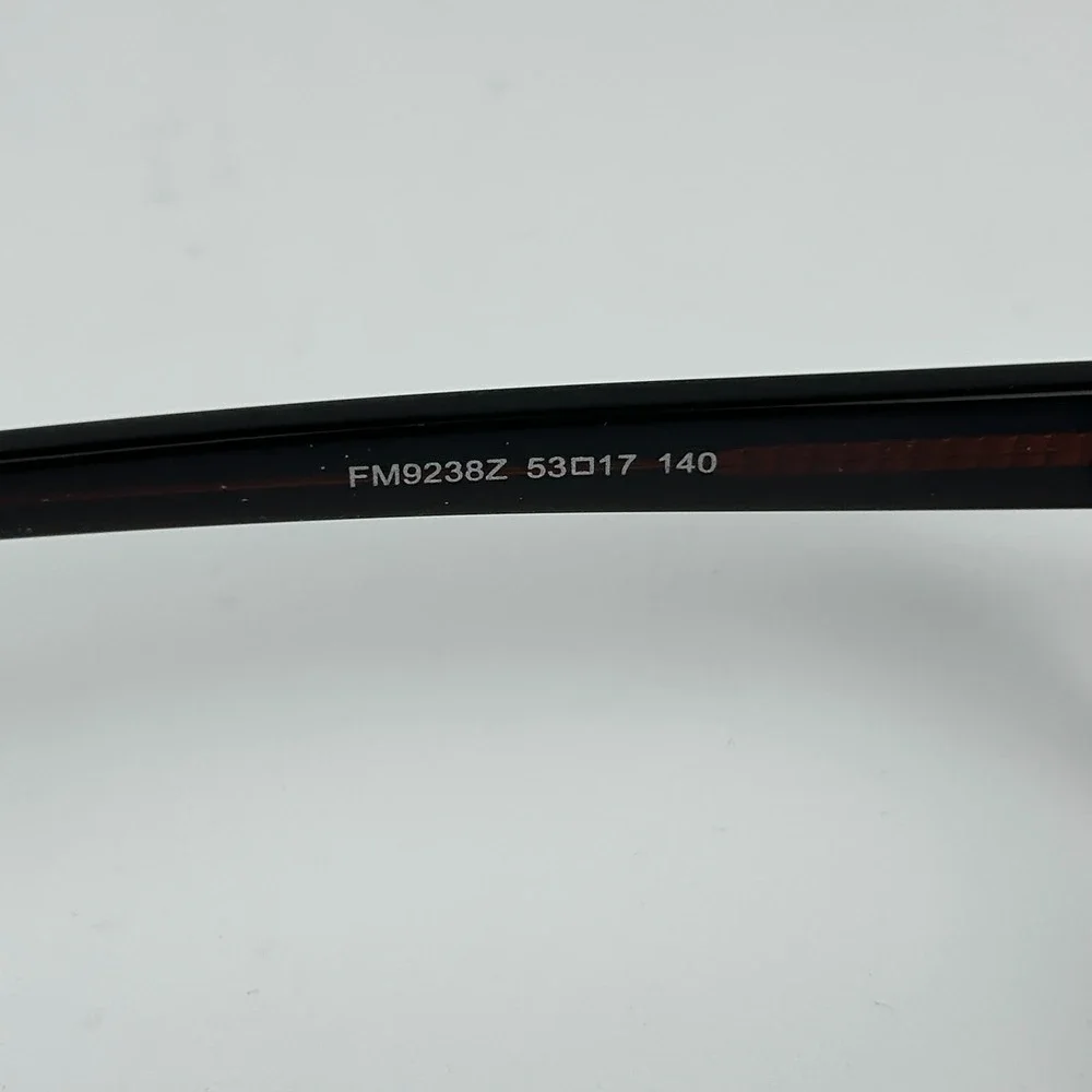 Walmart Contour FM9238Z Mens Eyeglasses Frame Black Brown Full Rim 53-17-140